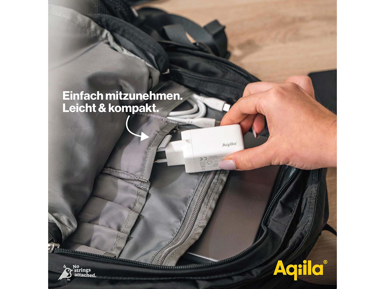 Aqiila USB Ladegerät und Ladeadapter "Chargebird W3"