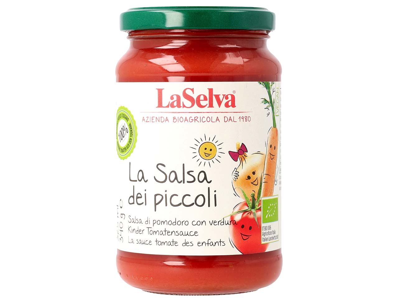 LaSelva Bio-Kinder-Tomatensauce, 340 g