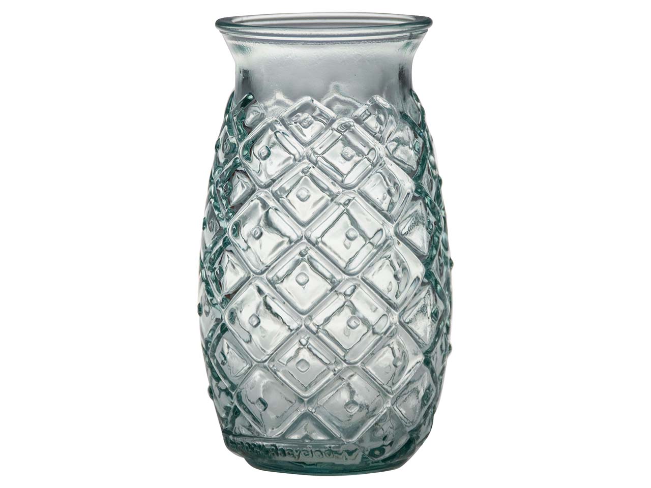 Trinkglas Ananas 0,38 l, aus Recyclingglas klar