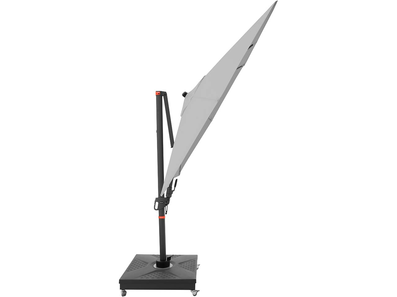 doppler Pendelschirm "myZone AX" 210 x 210 cm, hellgrau
