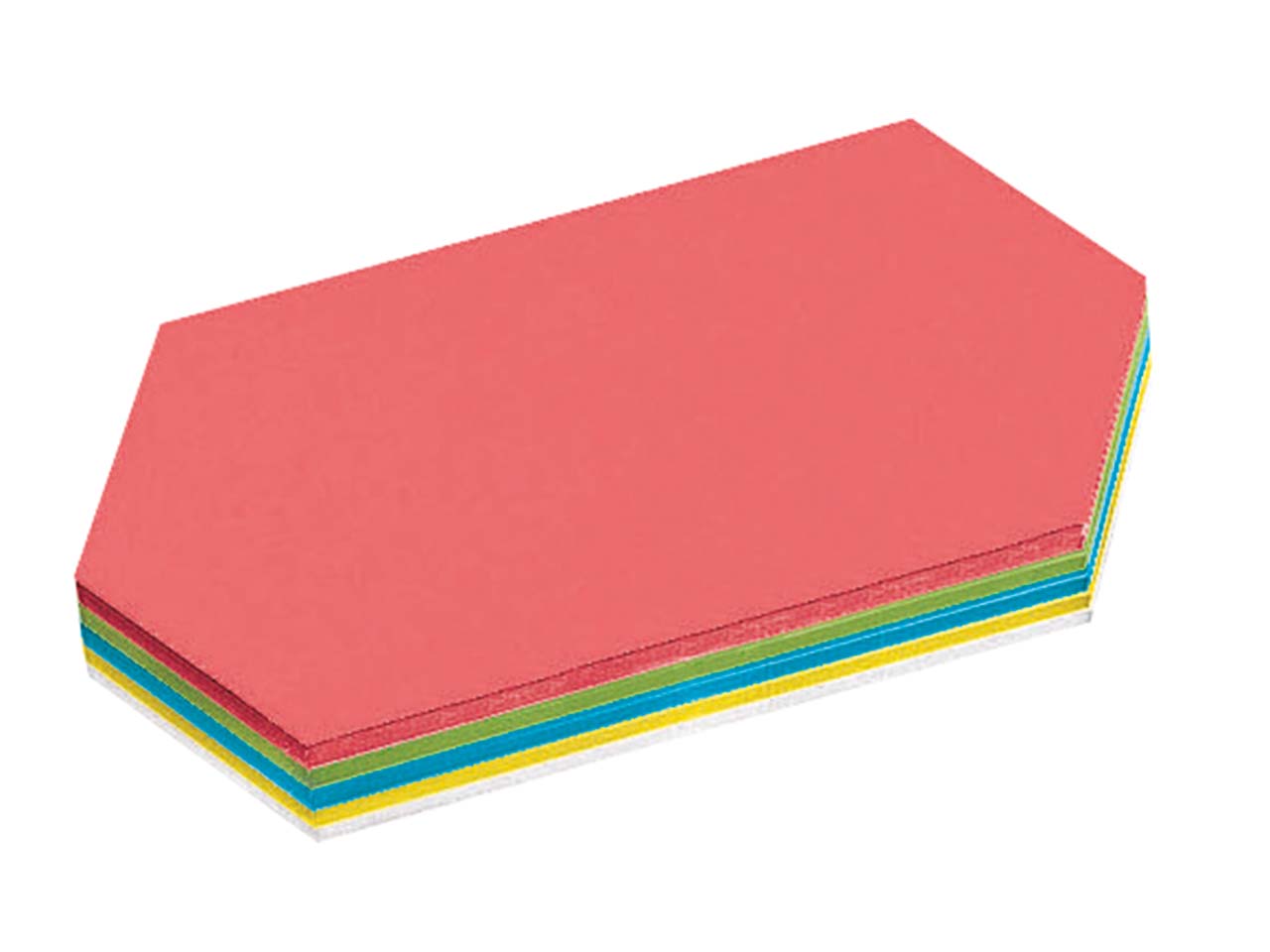 250 Blatt Moderatorenpapier Rhombus 20x9,5 (farbig sortiert)