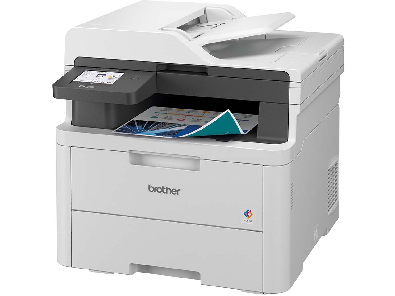Brother Tintenstrahl-Multifunktionsdrucker "DCP-L3560CDW" weiß
