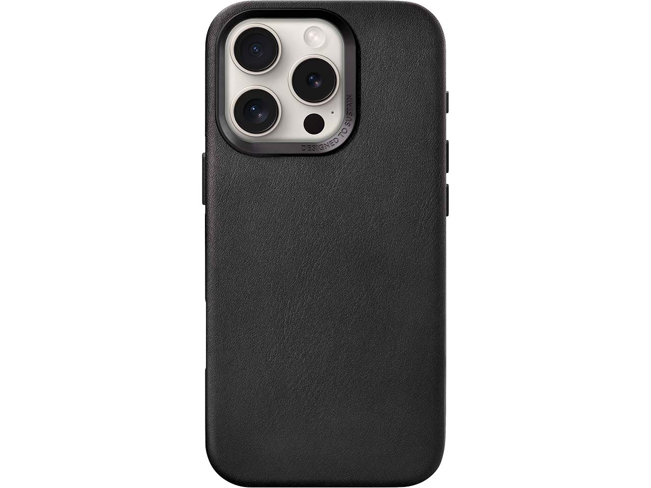 Woodcessories Smartphonehülle aus Bio-Leder "MagSafe Case" für iPhone 16 Pro Max, black