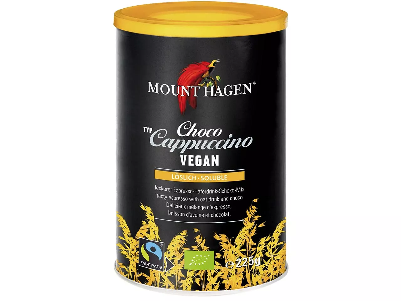 Mount Hagen Veganer Bio-Cappuccino Choco, 225 g