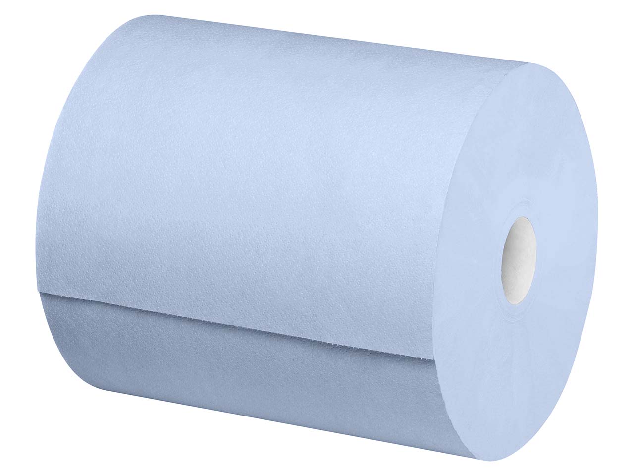 Putzrolle "Comfort" aus Recyclingpapier 2 lagig, 350 m, 1.000 Blatt, blau