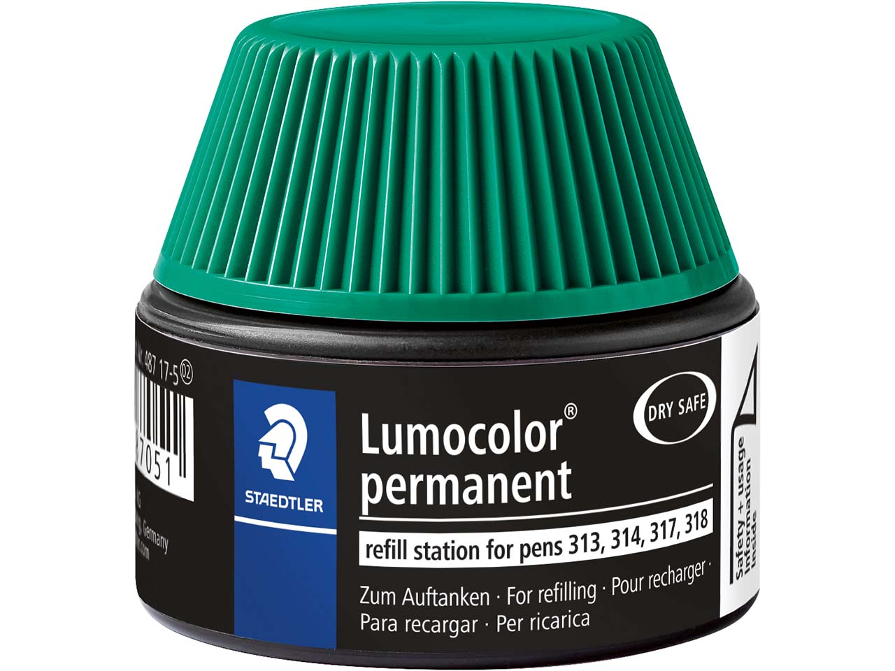 STAEDTLER Nachfülltinte für Universalstift "Lumocolor" permanent, grün