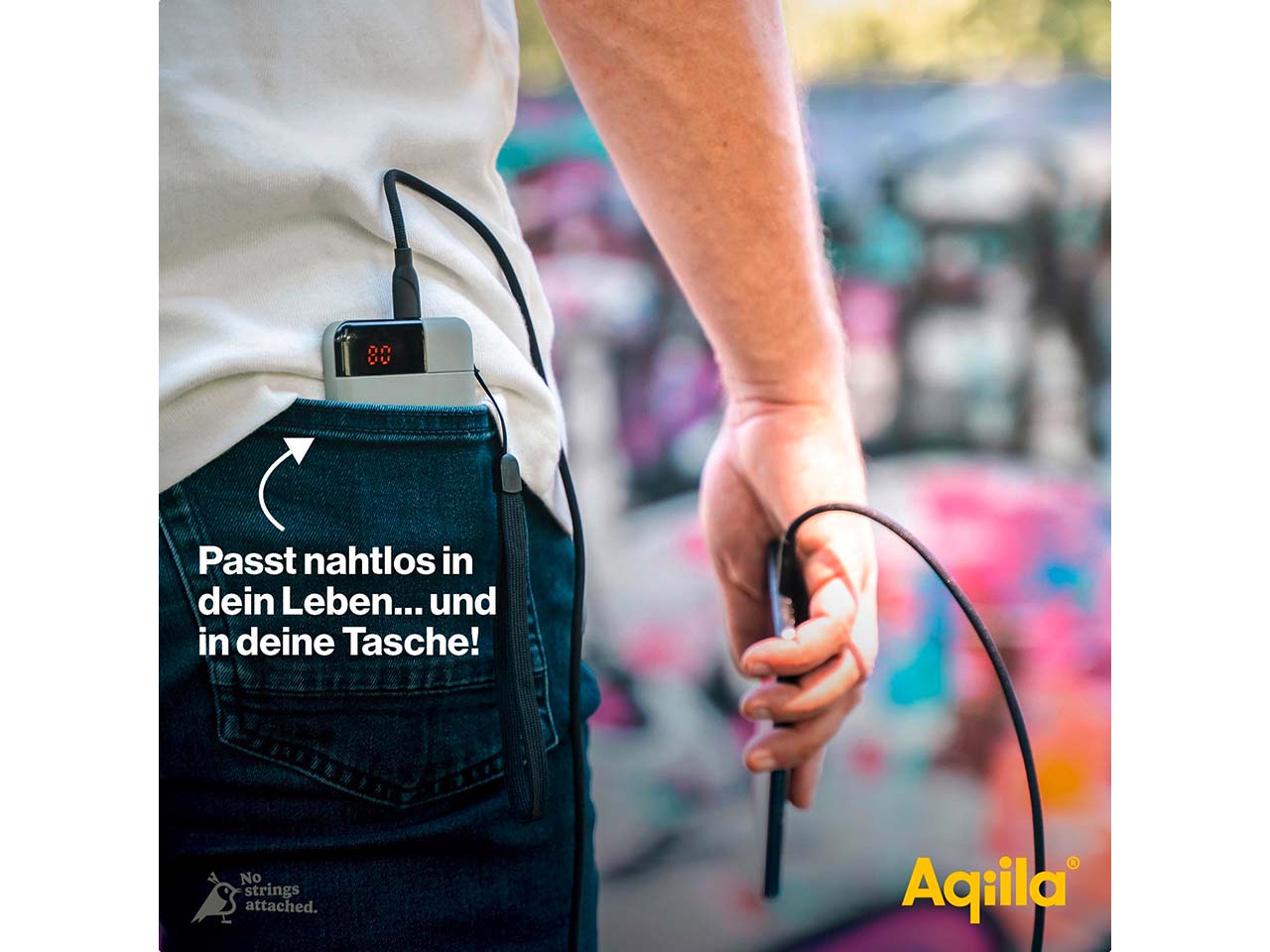 Aqiila Powerbank "Powerbird B5" 5.000 mAh, moosgrün