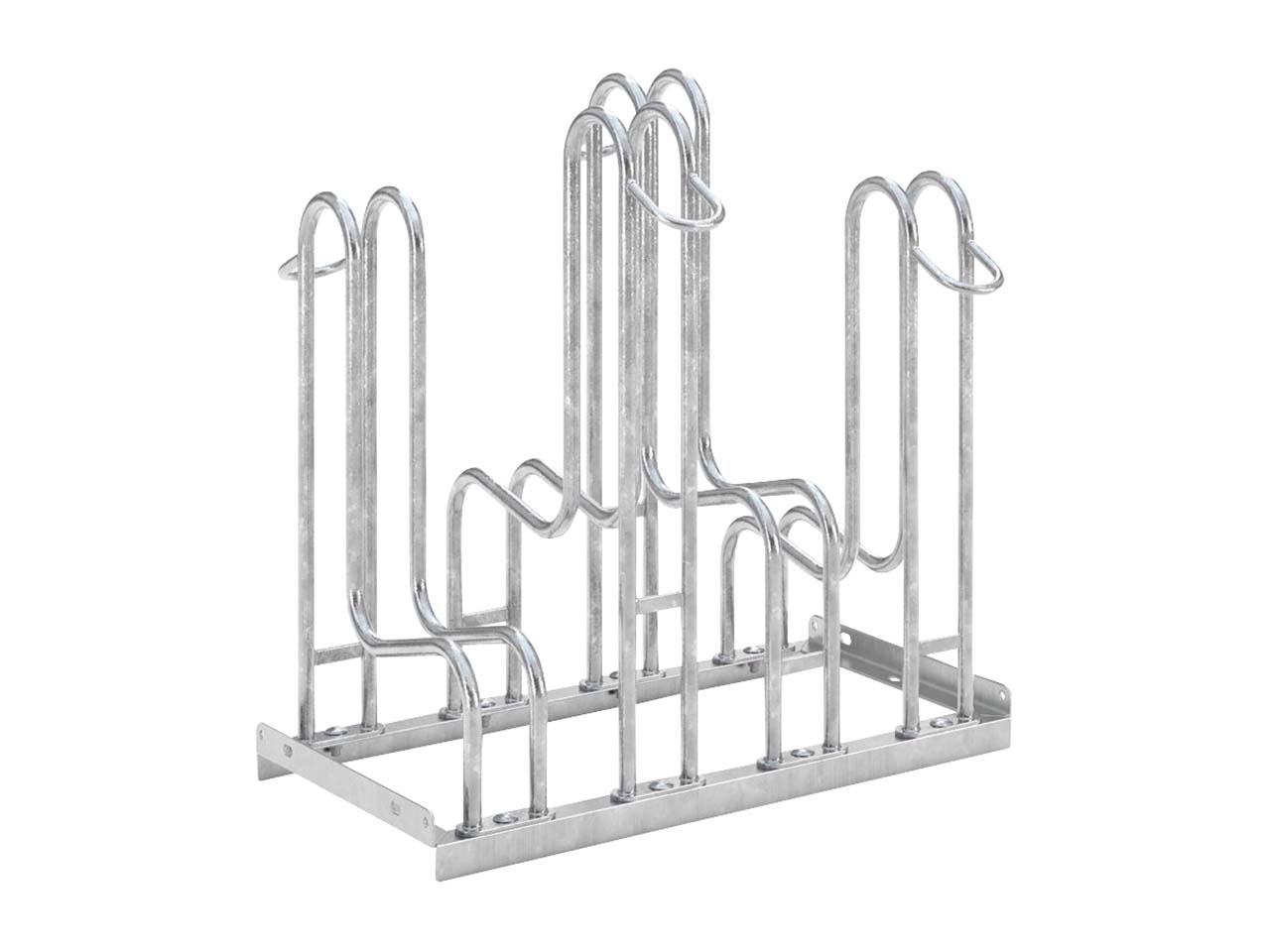 Fahrradständer "Standparker 4000" verzinkt, 4 Einstellplätze (beidseitig)