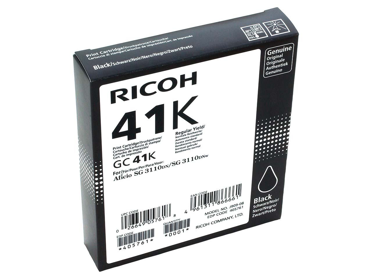 Ricoh Gel-Patrone 405761 schwarz