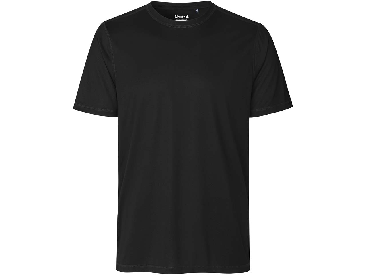 Neutral Herren-Sport-T-Shirt aus recyceltem Polyester, black, Gr. 3XL