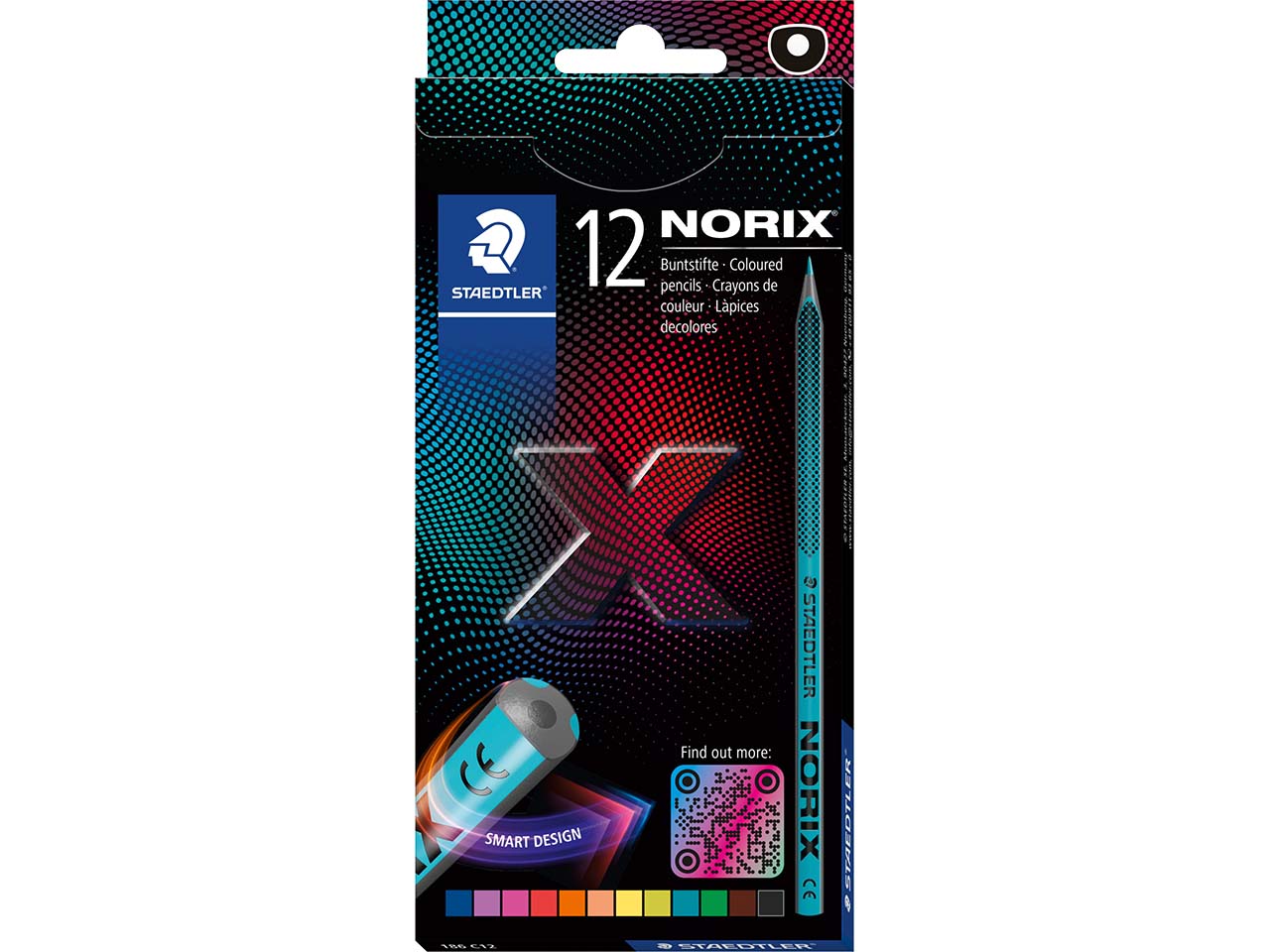 STAEDTLER Buntstifte "NORIX" farbig sortiert, 12 Stk.