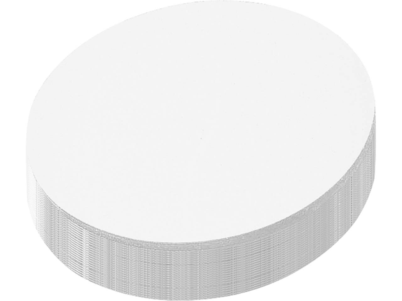 250 Blatt Moderationspapier Kreise 19cm weiß