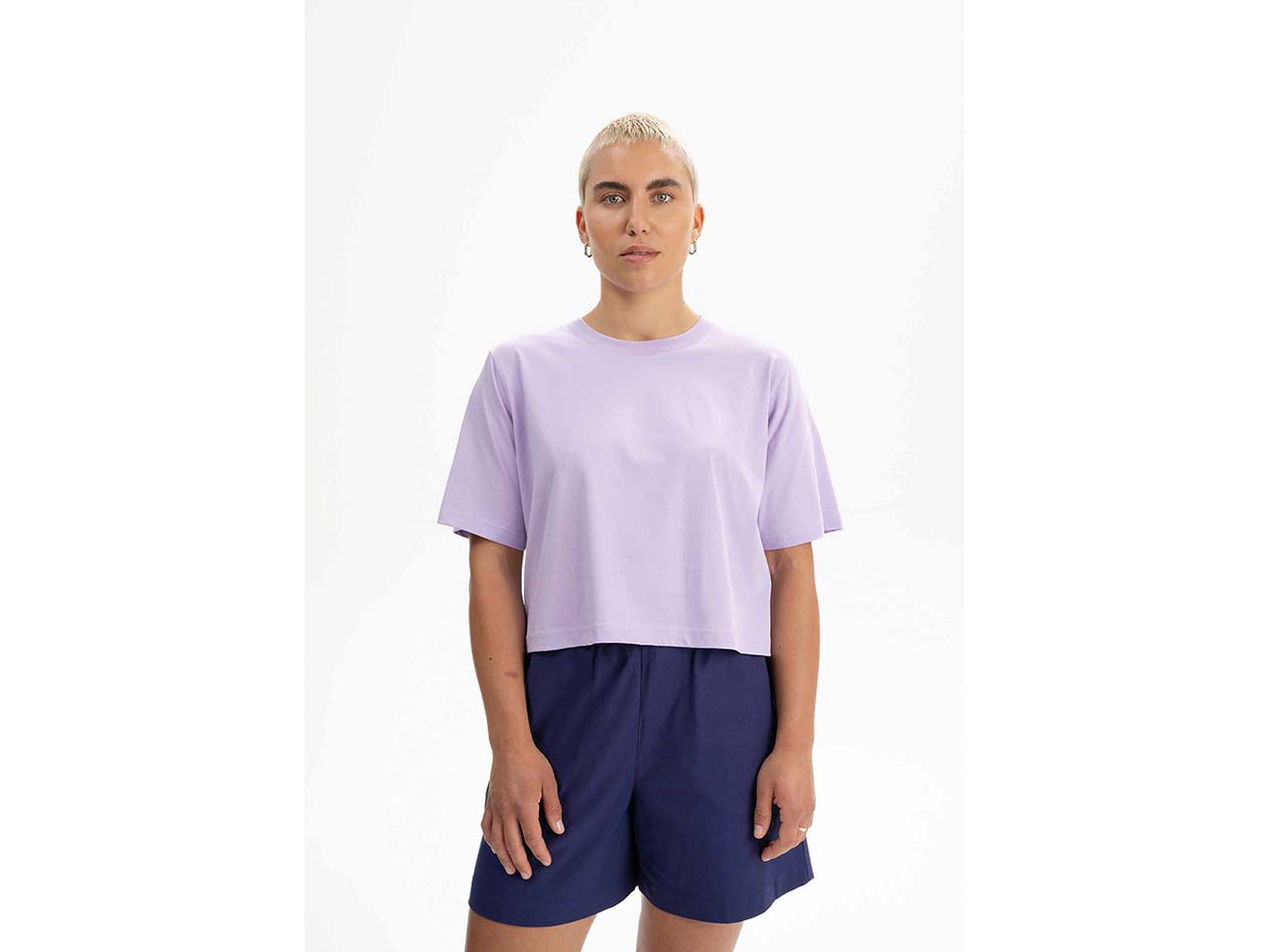MELA Bio-Damen-T-Shirt "DESNA" mit Rundhalsausschnitt, krokus, Gr. S