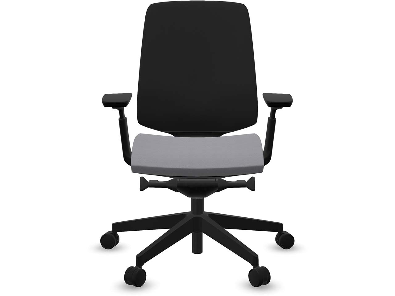 Profim Bürodrehstuhl "LIGHT UP" mit Armlehnen, Gestell: schwarz, Sitz: lavendel