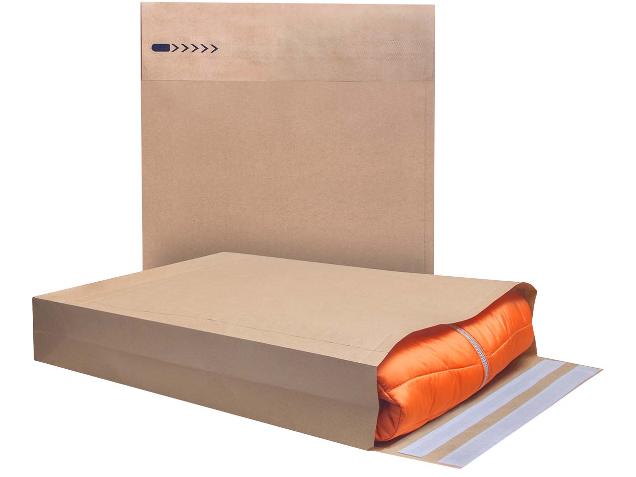 Bong 100 Versandtaschen 'e-Green' 500x400x100 mm, 2xHK, braun 110 g/m²