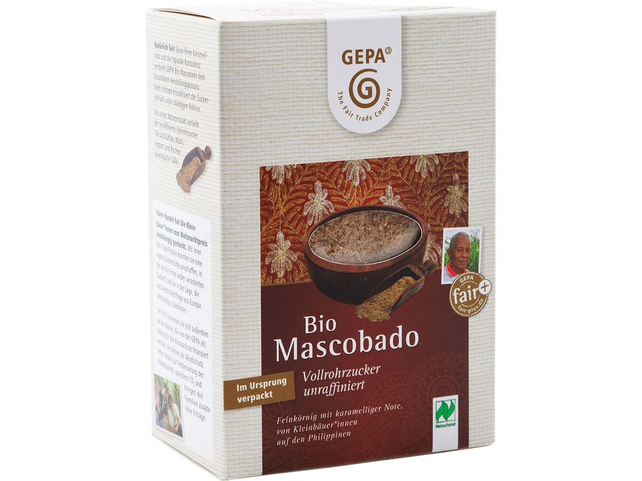 GEPA Vollrohrzucker 'Bio Mascobado' unraffiniert, 500 g
