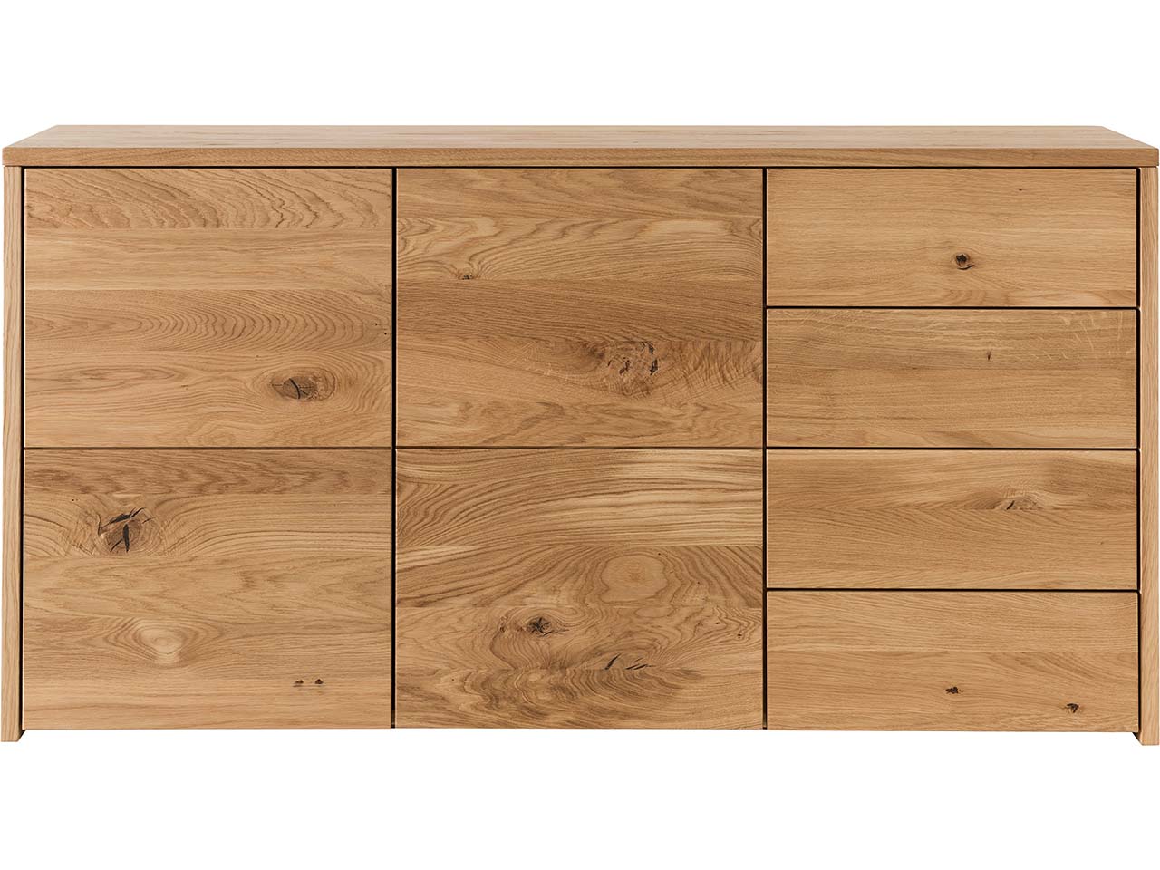 Forestales Kommode "Bakersfield IV" 2 Türen, 4 Schubladen, Eiche