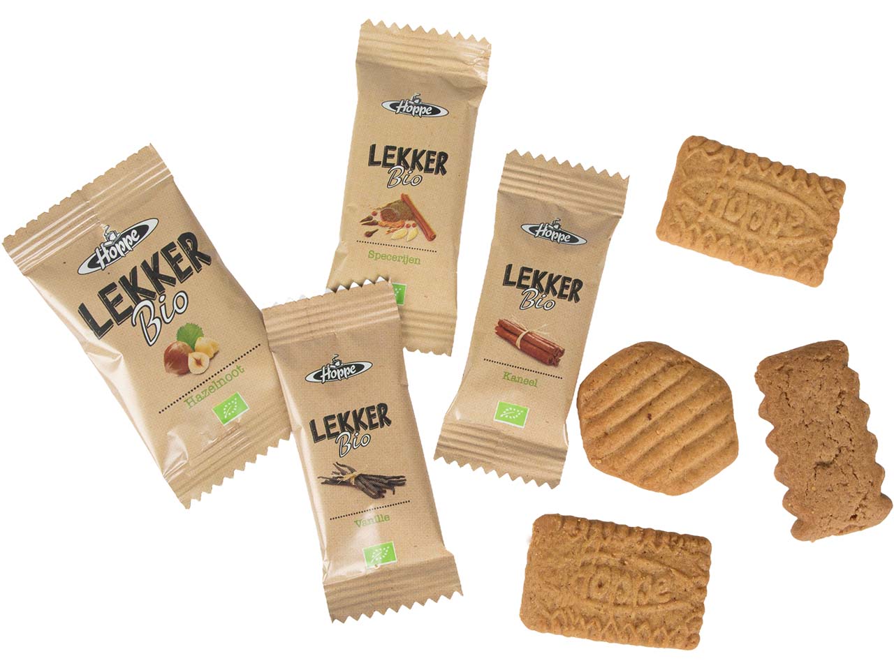 Hoppe Bio-Kekse zur Kaffee-und Teebeilage 'Lekker', 150 Stk.