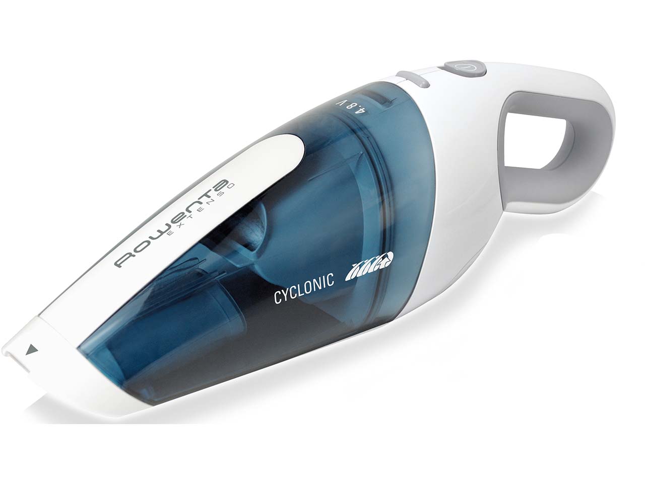 Rowenta Akku-Handstaubsauger "Extenso Cyclonic AC4461", blau/weiß