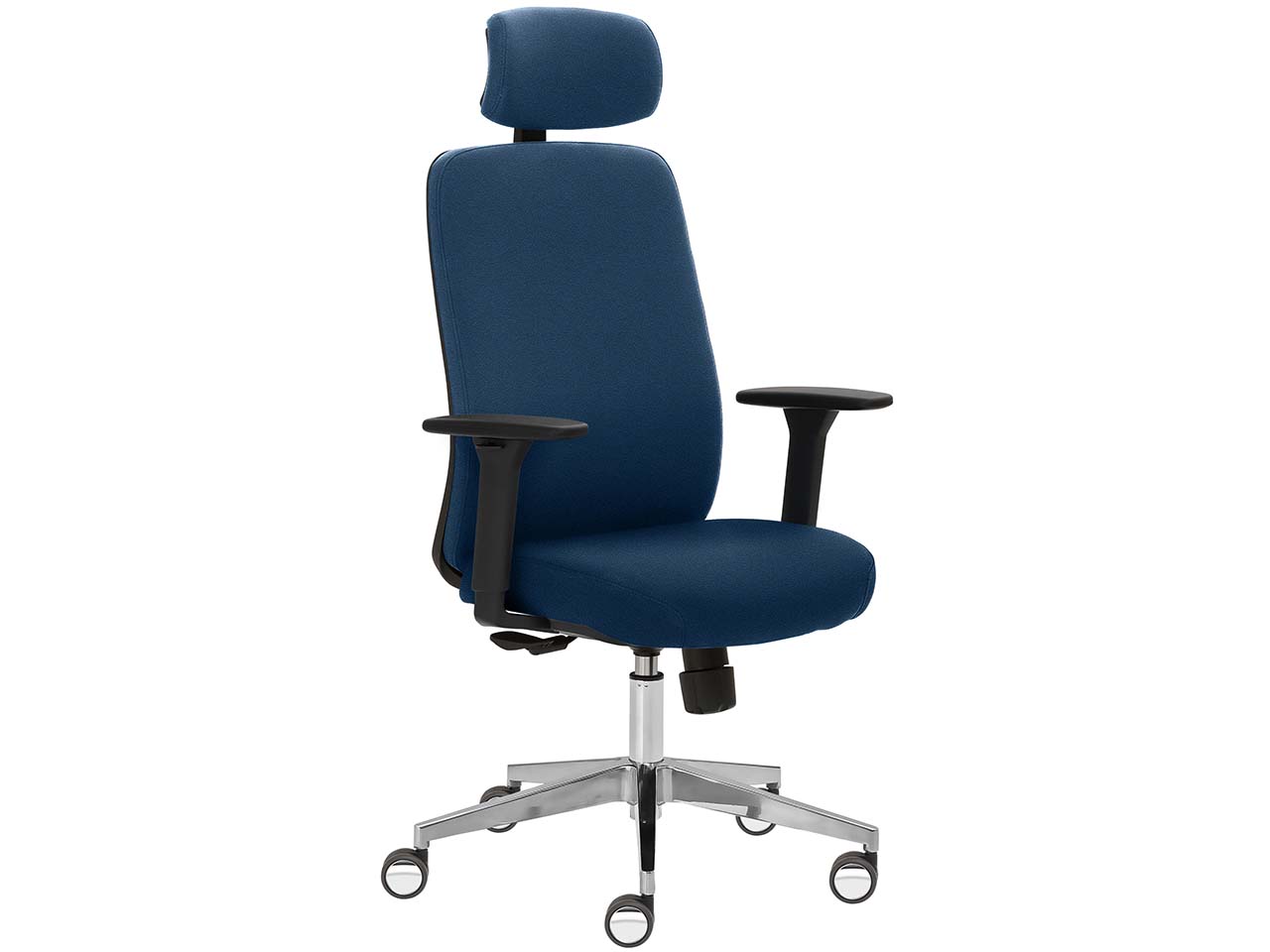 Bürodrehstuhl "2229" mit Armlehnen, dunkelblau