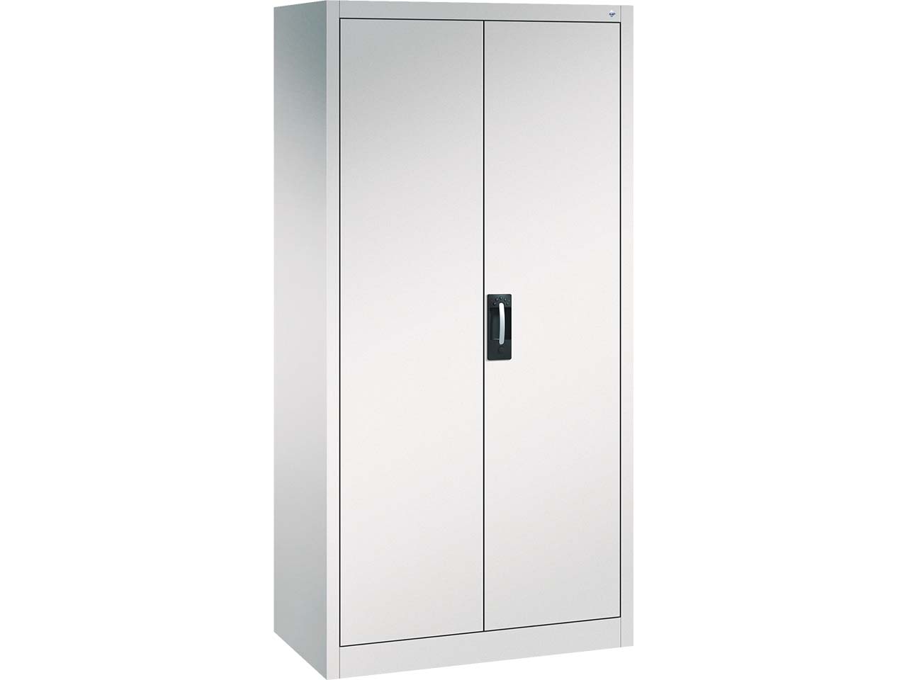 C+P Stahl-Flügeltürenschrank, H1950xB930xT500 mm, Lichtgrau/Lichtgrau