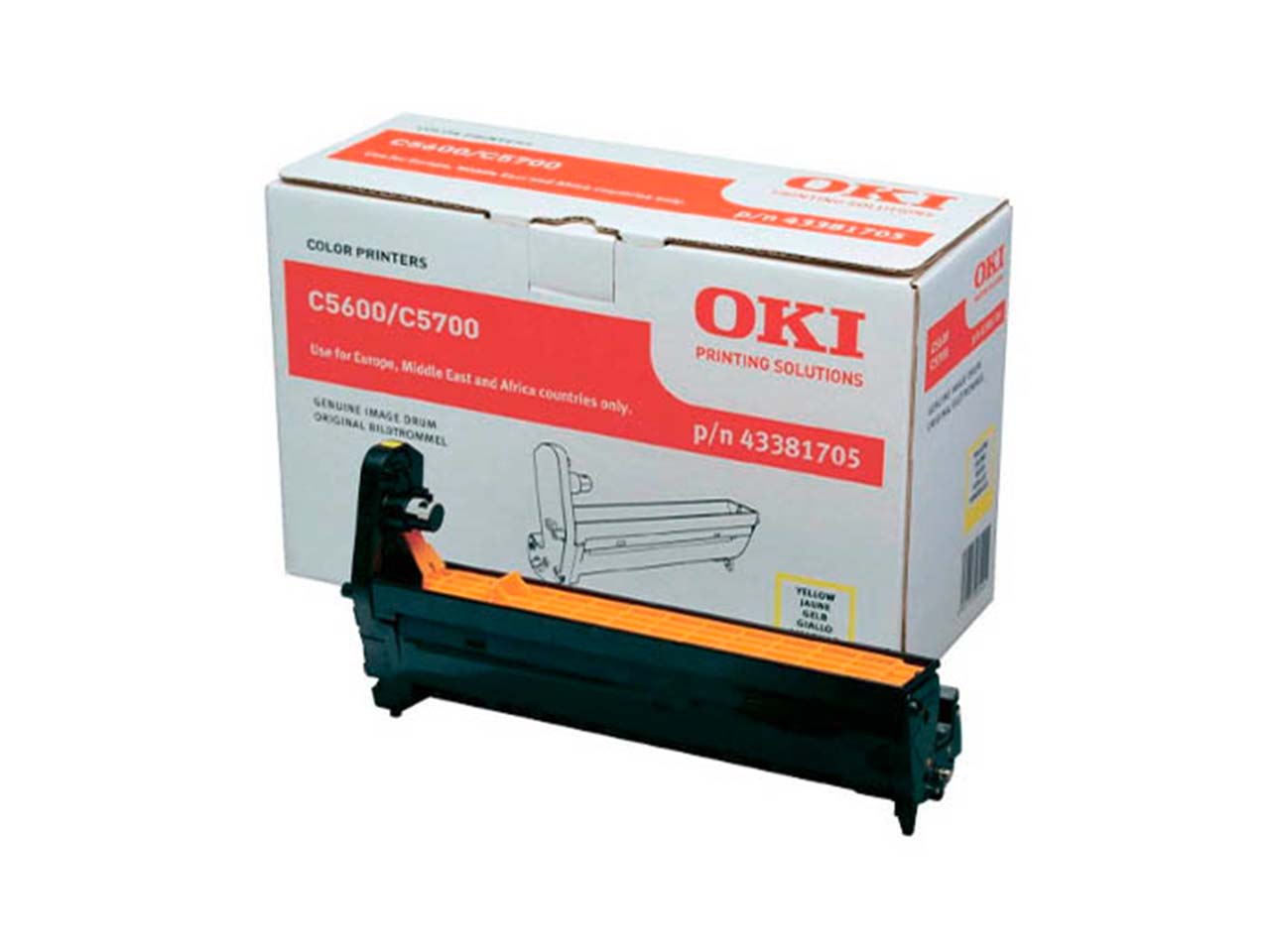 Oki Trommel 43381705 gelb