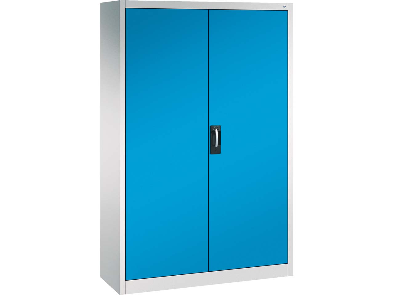 C+P Büroschrank Acurado, H1950xB1200xT400mm, Lichtgrau/Lichtblau