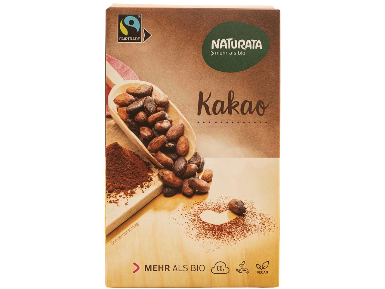 NATURATA Bio-Kakaopulver, schwach entölt, 125 g