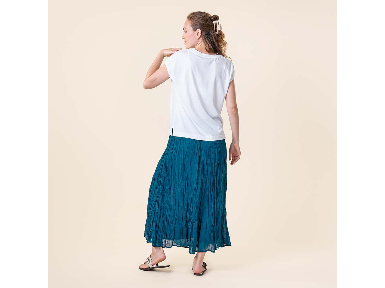 Living Crafts Bio-Damen-T-Shirt 'TIDA' mit kurzen Ärmel, white, Gr. S