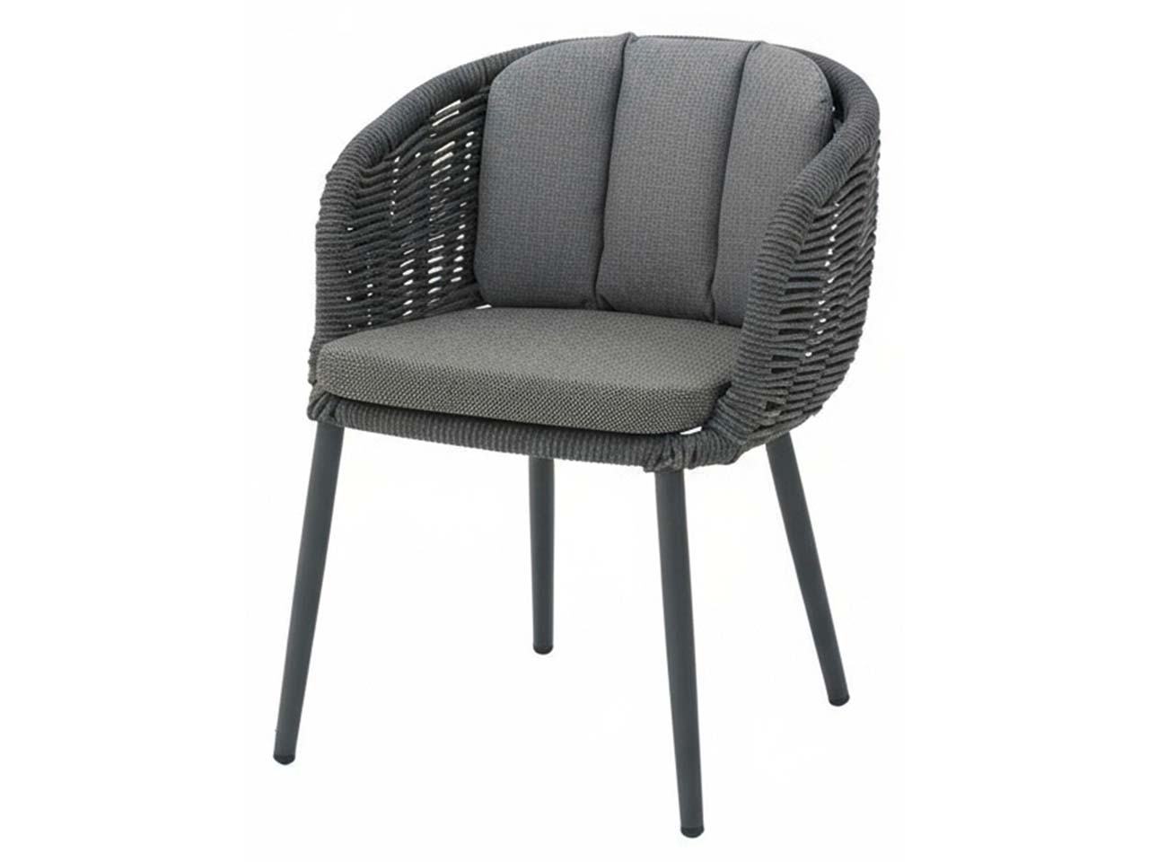 Gartensessel "Porto" Gestell: Aluminium, Bezug: Olefin, Polyester, anthrazit