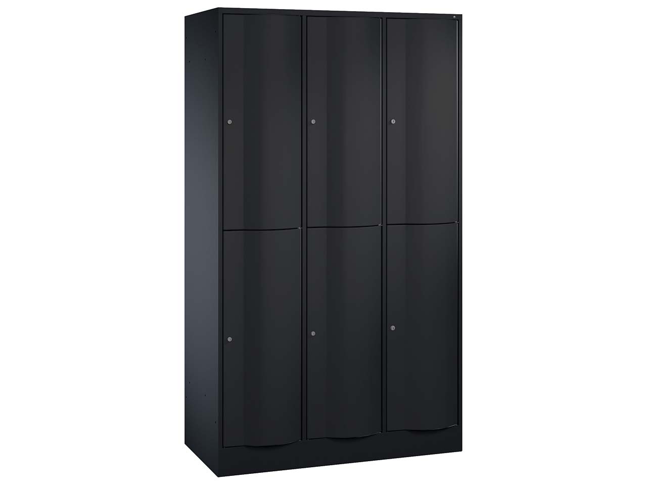 Schließfachschrank 3 Türme an/an 2er