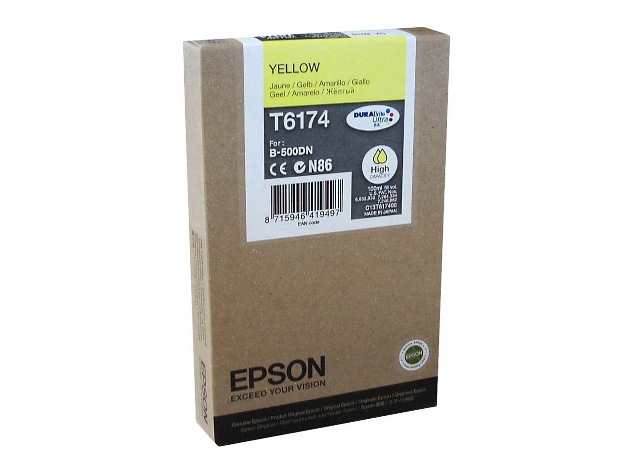 Epson Tintenpatrone T6174XL gelb
