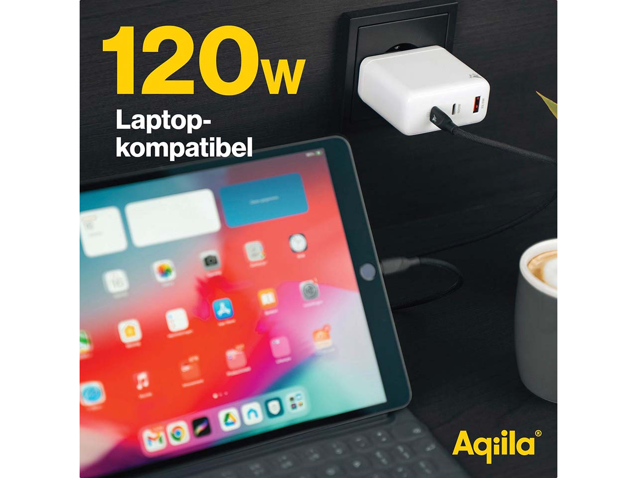 Aqiila USB Ladegerät und Ladeadapter "Chargebird W4"
