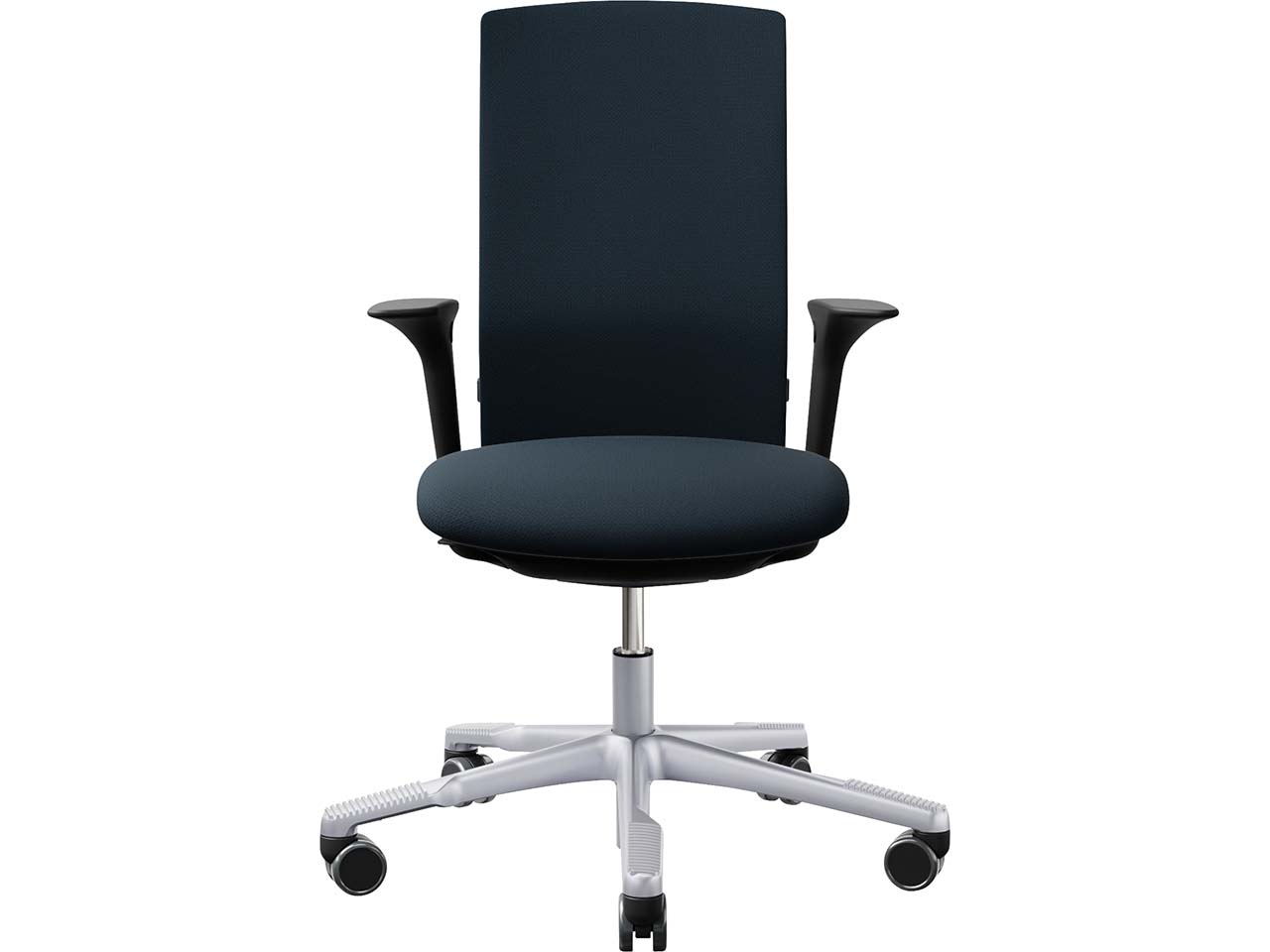HAG Bürodrehstuhl "Futu 1200-S" mit AL, Gestell: silber, Stoff: "FutuKnit" Dusk