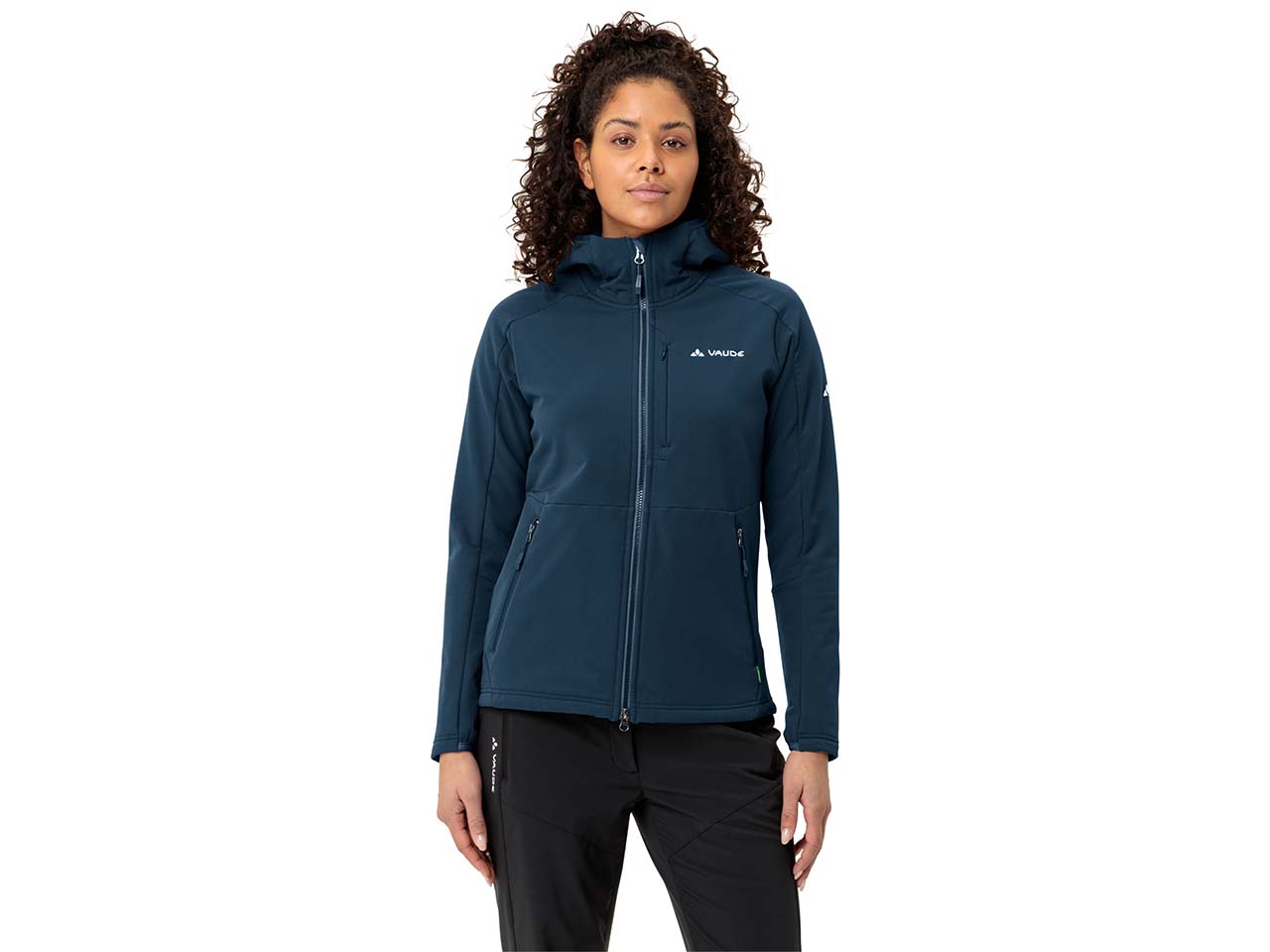 VAUDE Damen-Sturm-Fleecejacke "Elope" mit angerauhter Innenseite, dark sea, Gr. 38