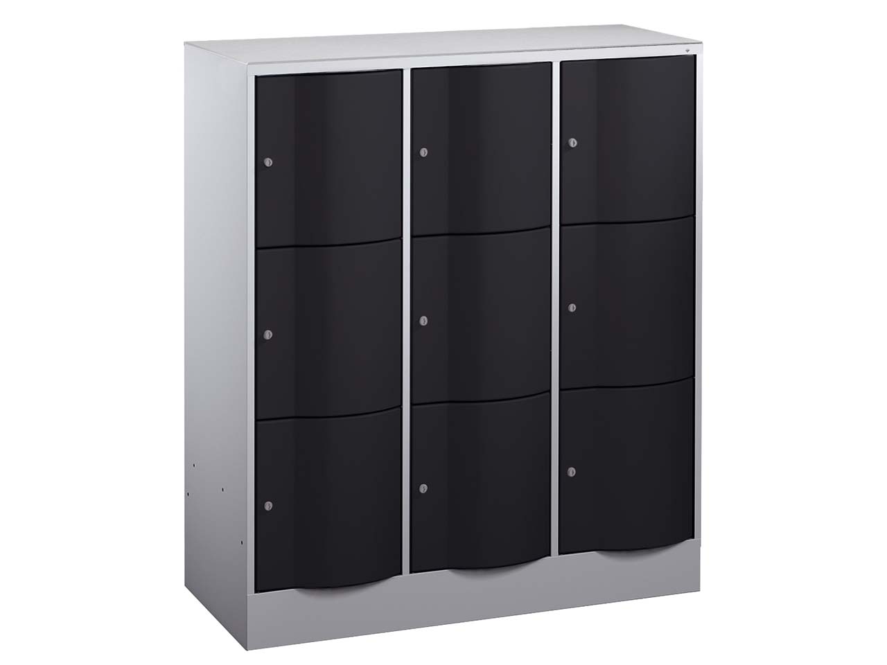 Schließfachschrank 3 Türme an/an 3er