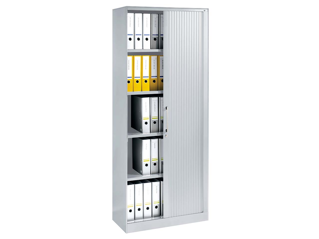 Rollladenschrank "CONTACT", Höhe 198 cm  (BxT) 80 x 43,5, silber
