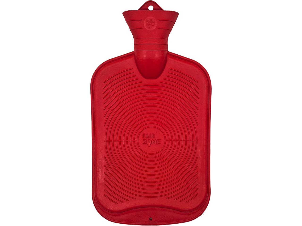 Fair Zone Wärmflasche aus Naturkautschuk, 2 l, rot