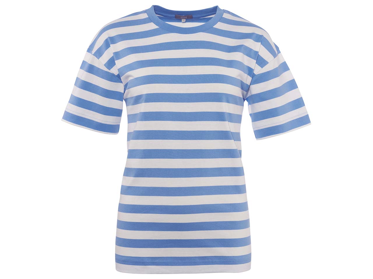 Living Crafts Bio-Damen-T-Shirt "Maria" forget me not/offwhite, Gr. S