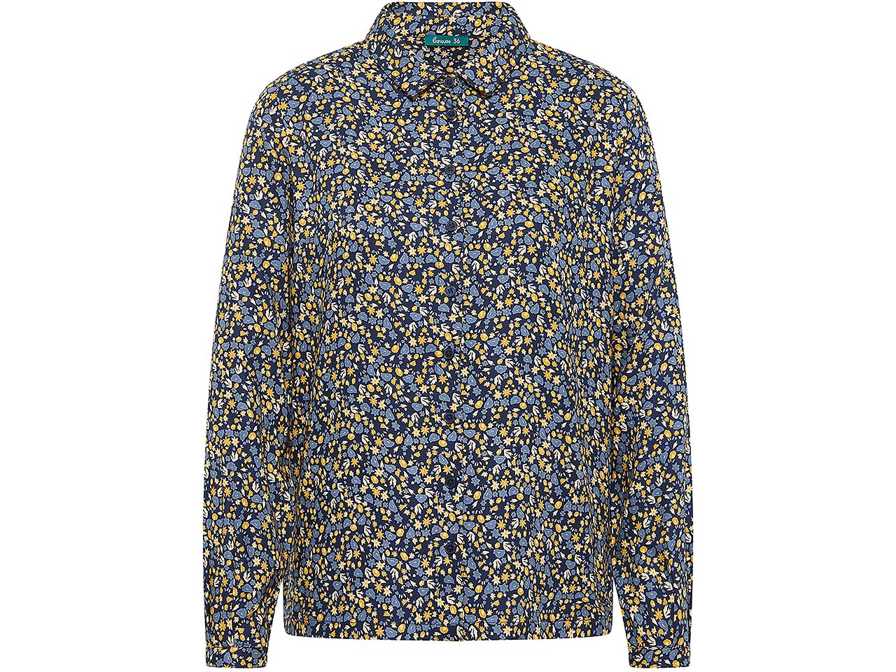 tranquillo Damen-Bluse mit Hemdkragen, bloom, Gr. 38