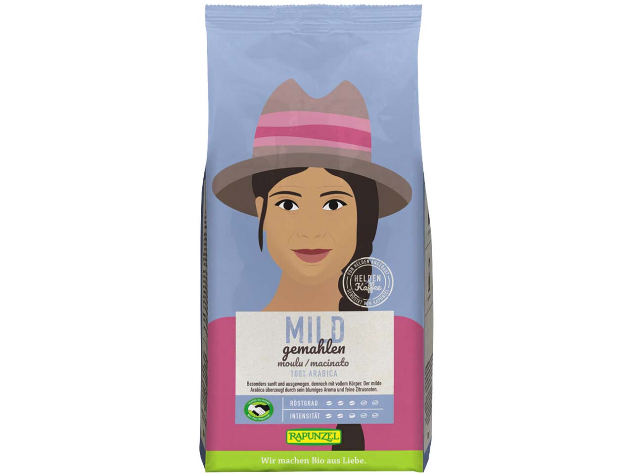 RAPUNZEL Bio-Kaffee "Heldenkaffee Mild", gemahlen, 500 g