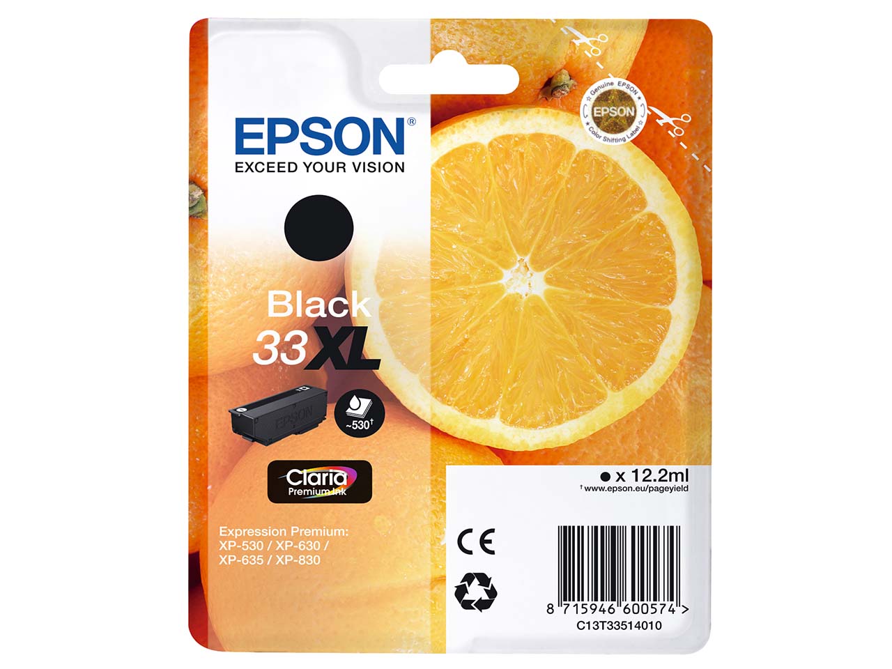 Epson Tintenpatrone T3351XL/ 33XL schwarz