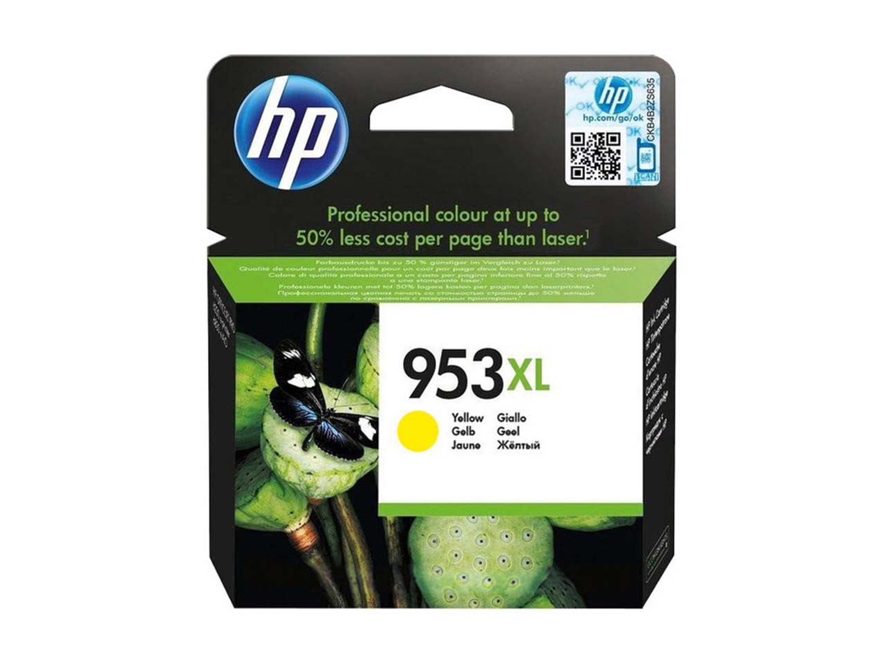 hp Tintenpatrone F6U18AE, Nr. 953XL gelb