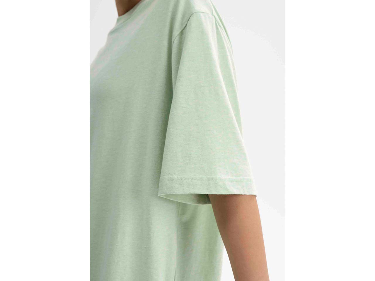 MELA Bio-Damen-Mini-T-Shirt-Kleid "BAASU" oversized, spring melange, Gr. S