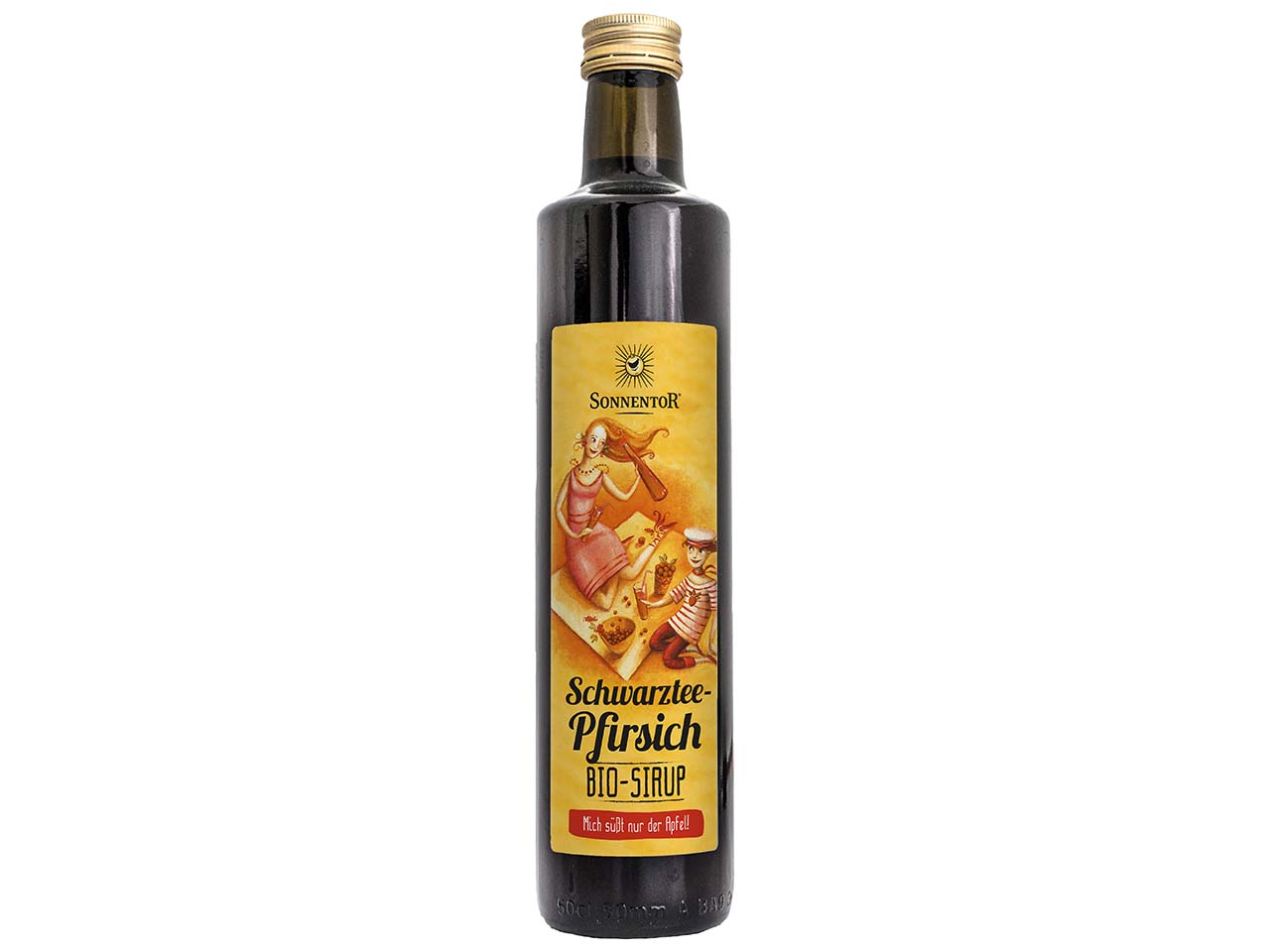 Sonnentor Bio-Schwarztee-Pfirsich-Eistee-Sirup, 500 ml