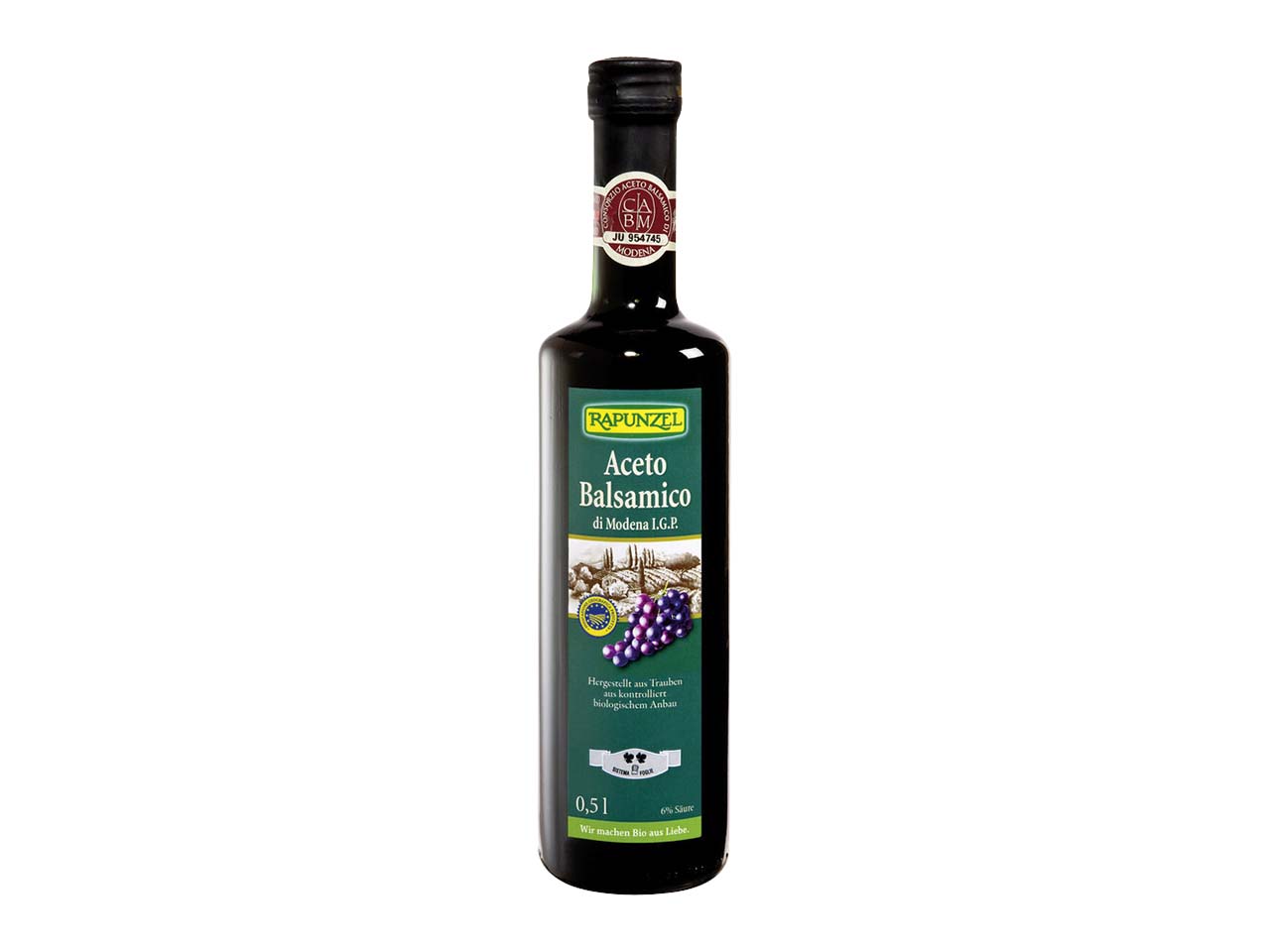 RAPUNZEL Bio-Balsamico 'Aceto Balsamico di Modena I.G.P.', rustico, 500 ml