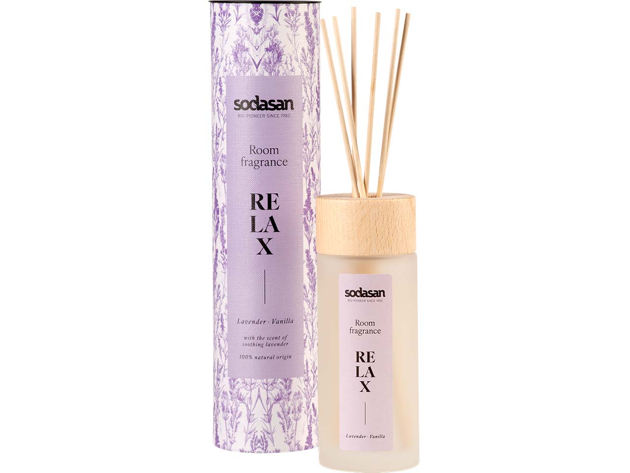 Sodasan Raumduft "RELAX" mit Lavender und Vanille, 200 ml