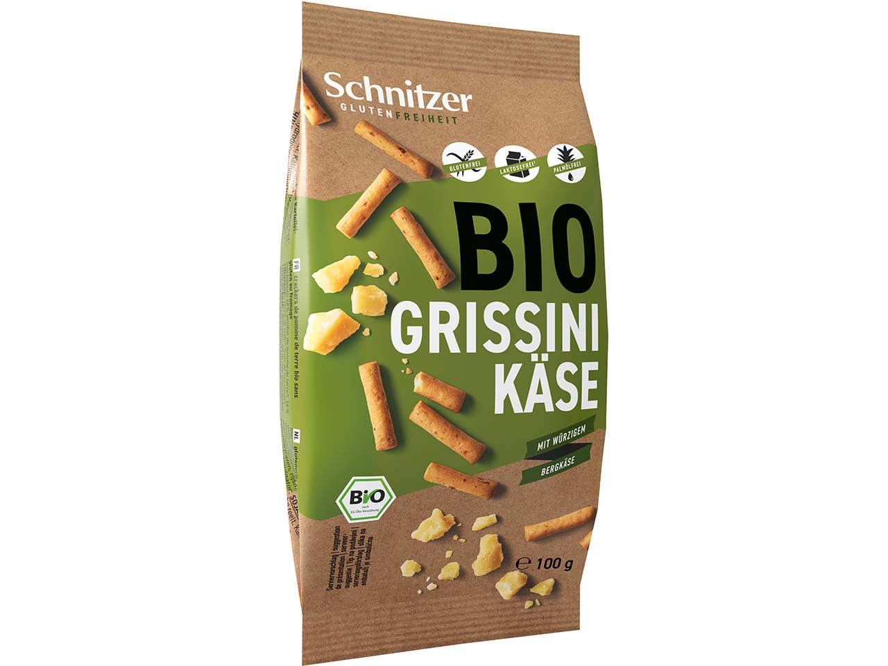 Schnitzer Bio-Grissini "Käse", glutenfrei, 100 g