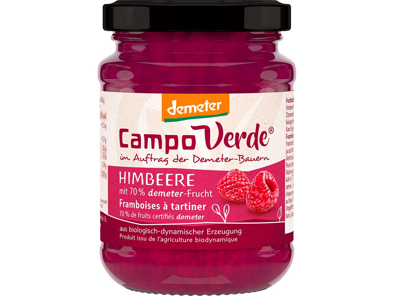 Campo Verde Bio-Fruchtaufstrich Himbeere, 200 g
