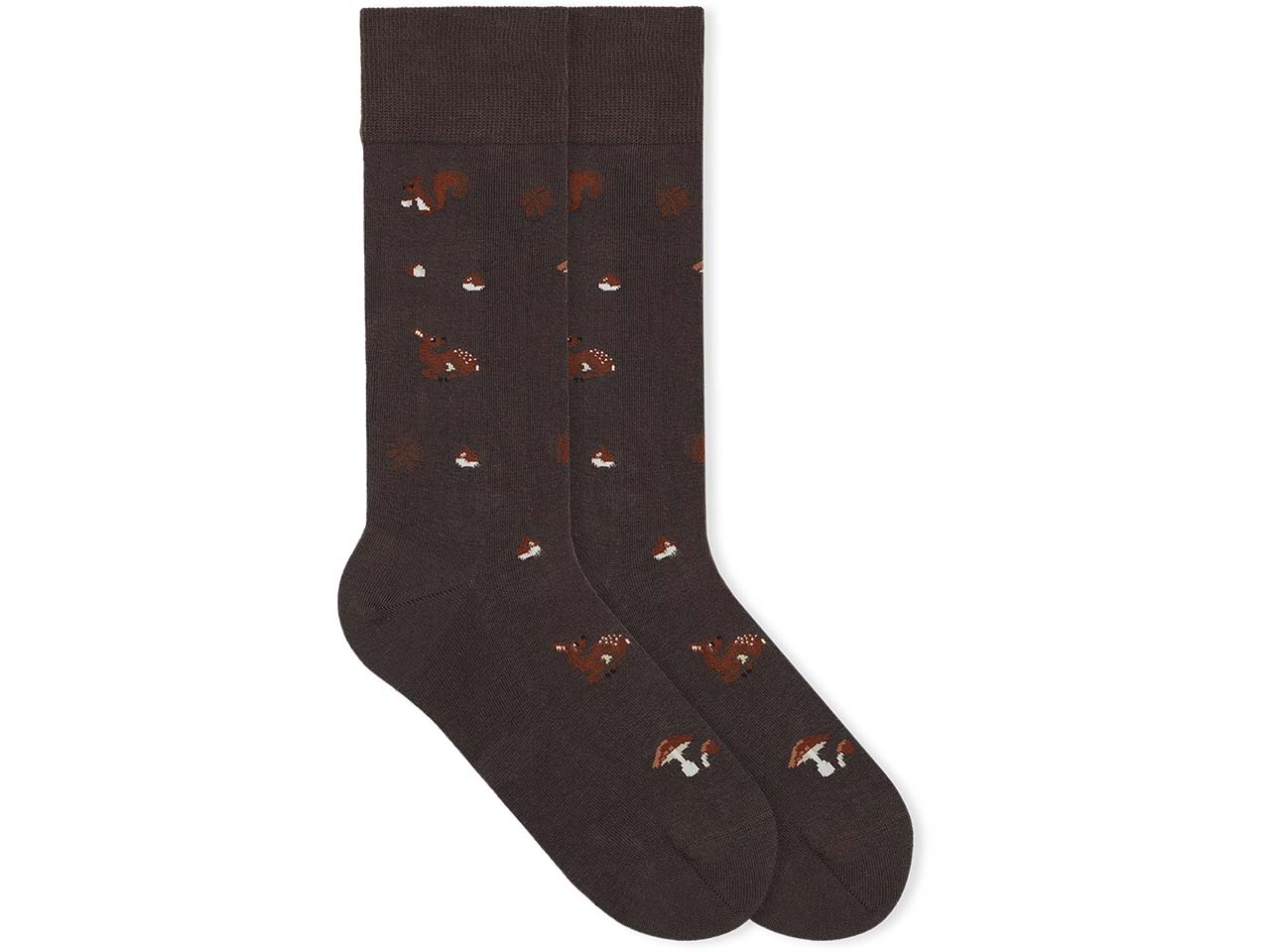 VON JUNGFELD Bio-Socken 'Forest', chestnut brown, Gr. 43/46